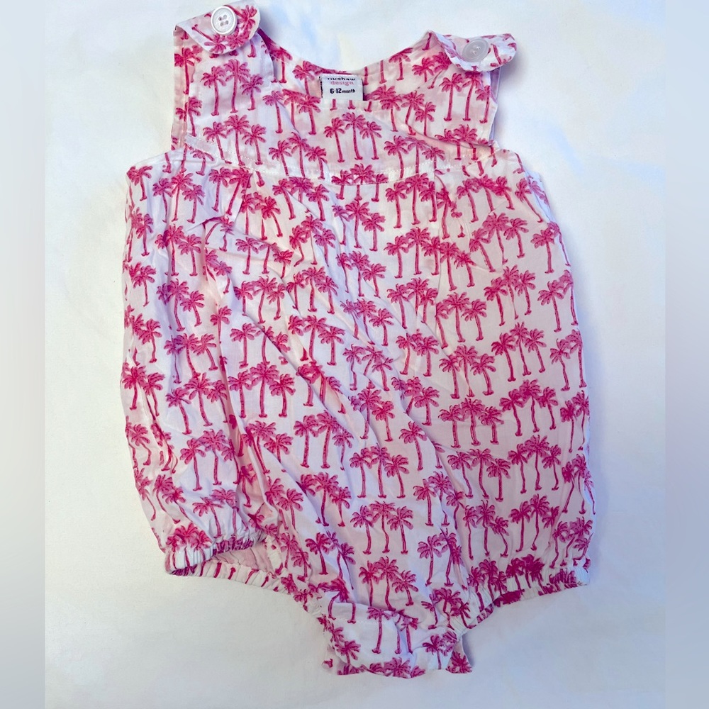 Hot pink bubble romper